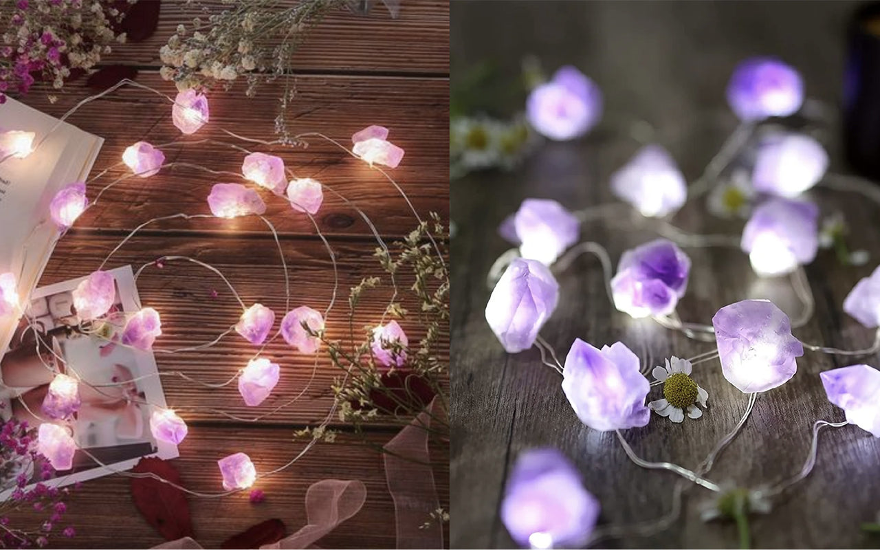 Crystal Fairy Lights - both decorative and metaphysical qualities