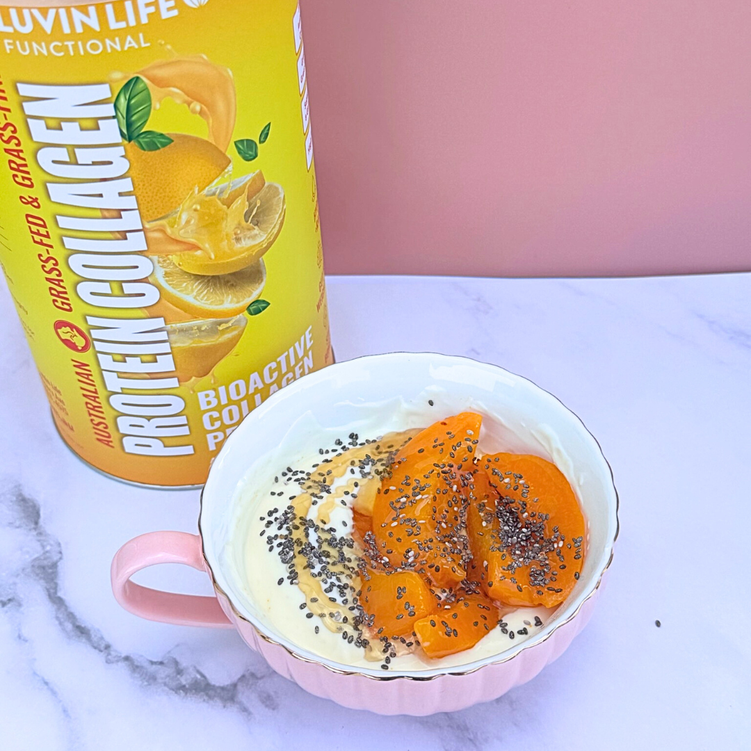 Collagen Peach Yogurt Swirl