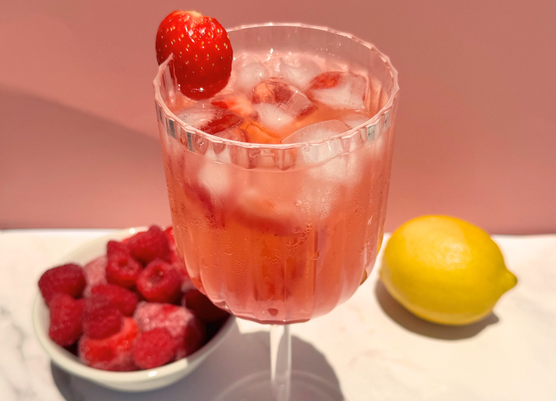 Strawberry Collagen Lemonade Refresher