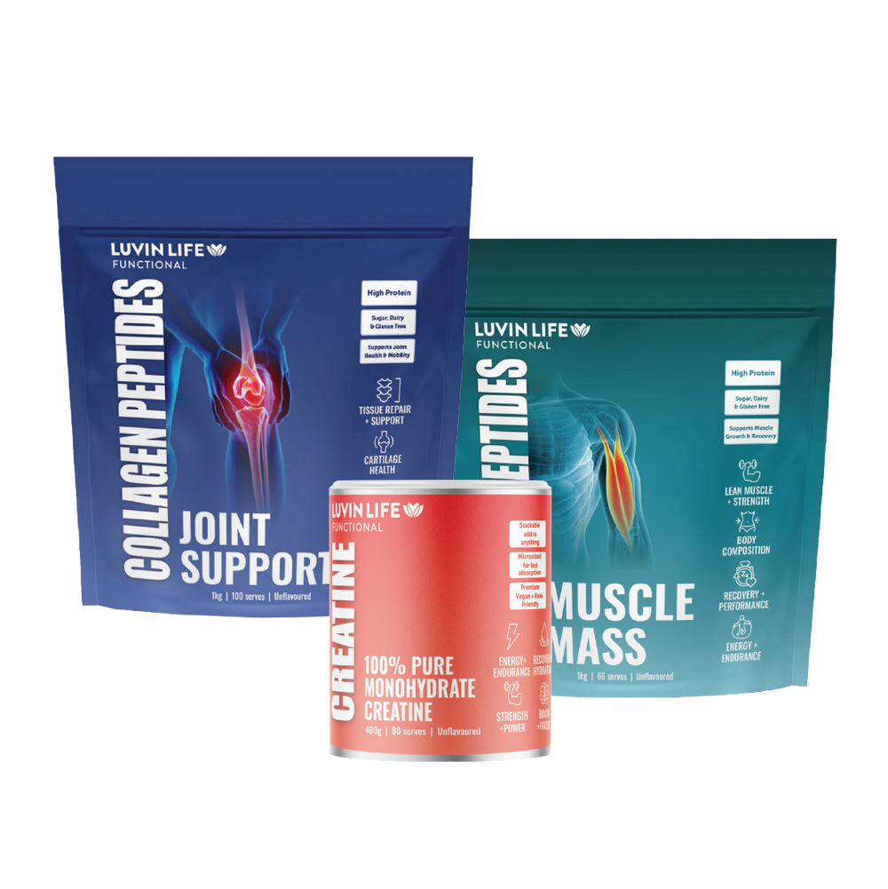 Joint Support + Muscle Mass + Creatine Monohydrate Bundle