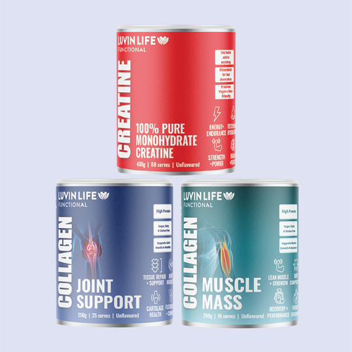 Joint Support + Muscle Mass + Creatine Monohydrate Bundle