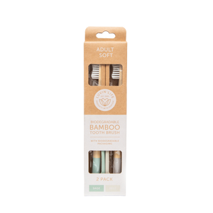 Adult Bamboo Toothbrush - Soft 2 Pack