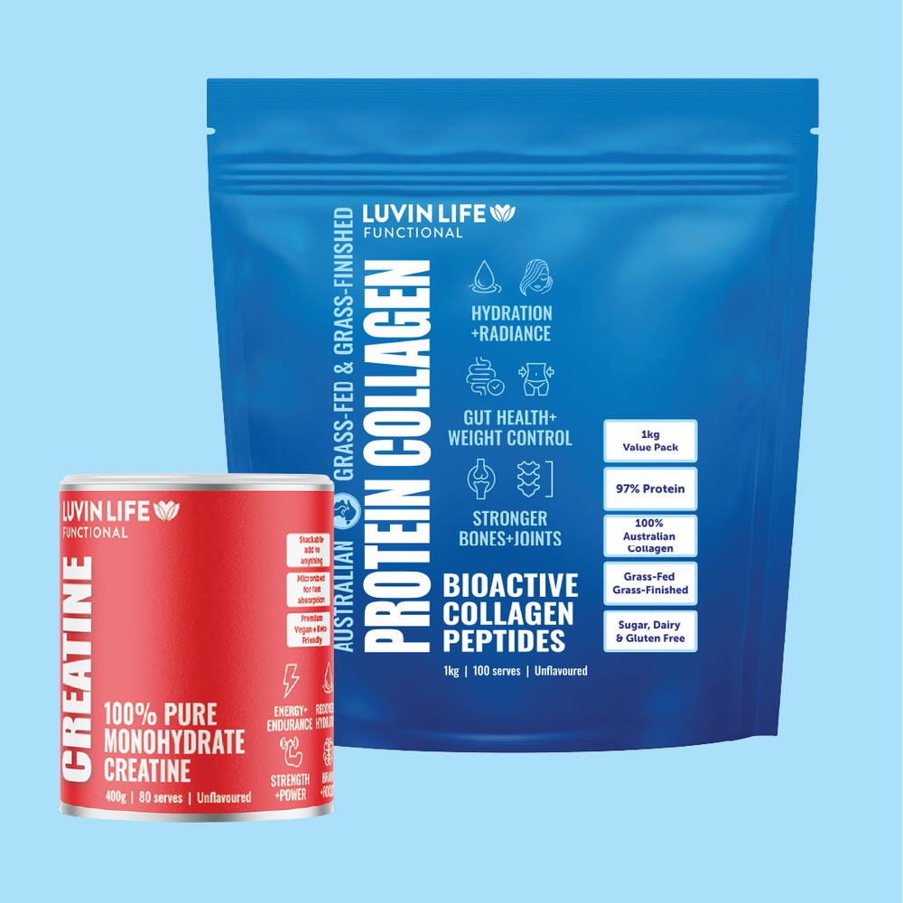 Australian Collagen 1kg + Creatine  Monohydrate Bundle