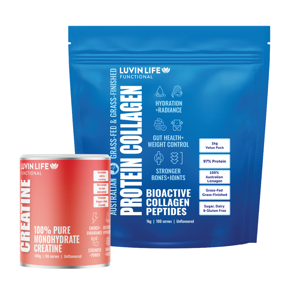 Australian Collagen 1kg + Creatine  Monohydrate Bundle