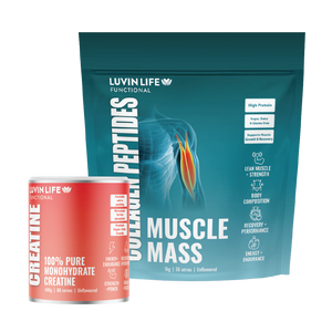 Muscle Mass Collagen 1kg + Creatine  Monohydrate Bundle