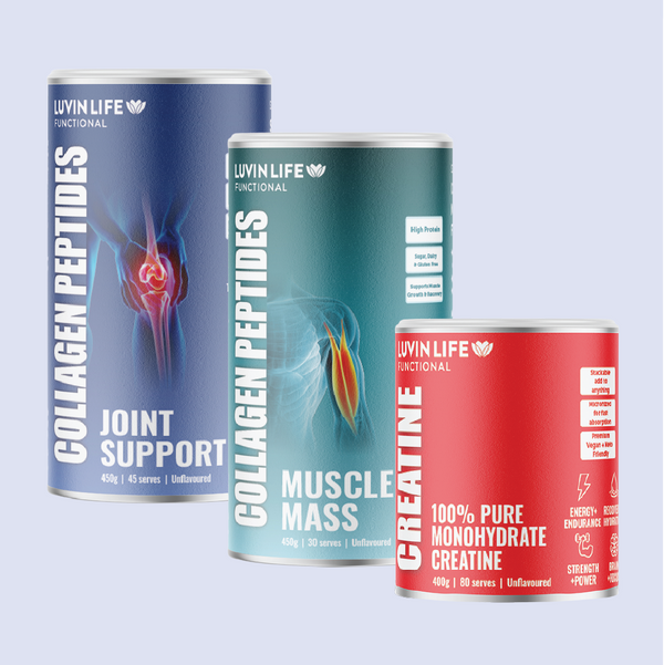 Joint Support + Muscle Mass + Creatine Monohydrate Bundle