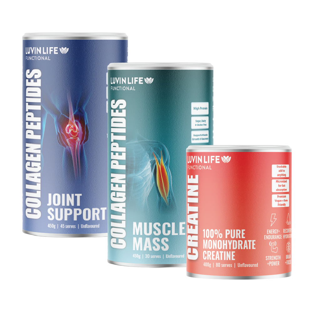 Joint Support + Muscle Mass + Creatine Monohydrate Bundle