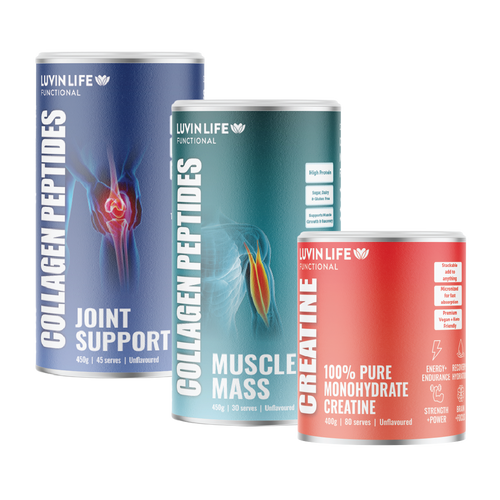 Joint Support + Muscle Mass + Creatine Monohydrate Bundle