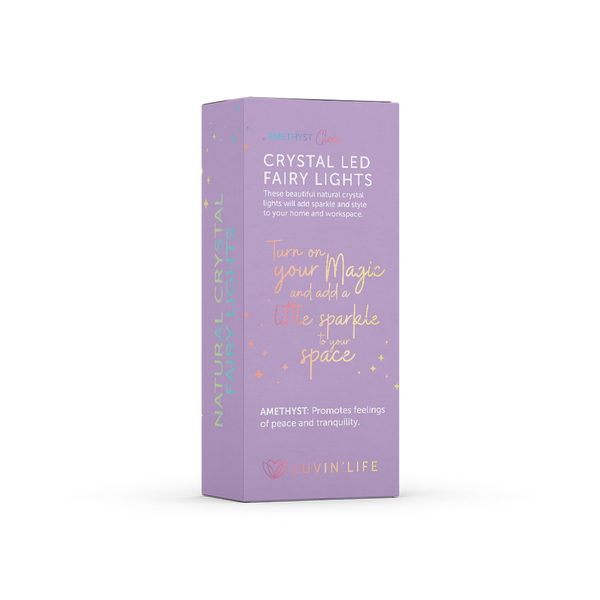 Crystal Fairy Lights - Amethyst