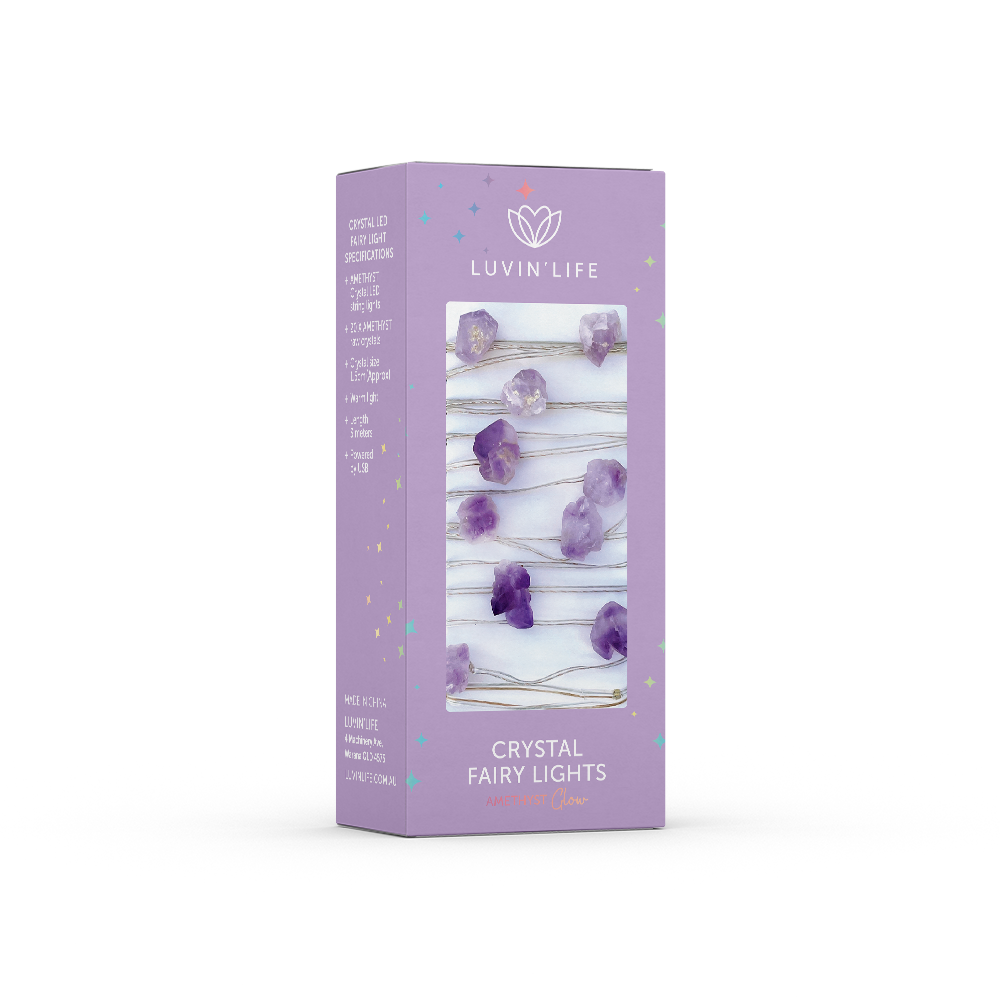 Crystal Fairy Lights - Amethyst