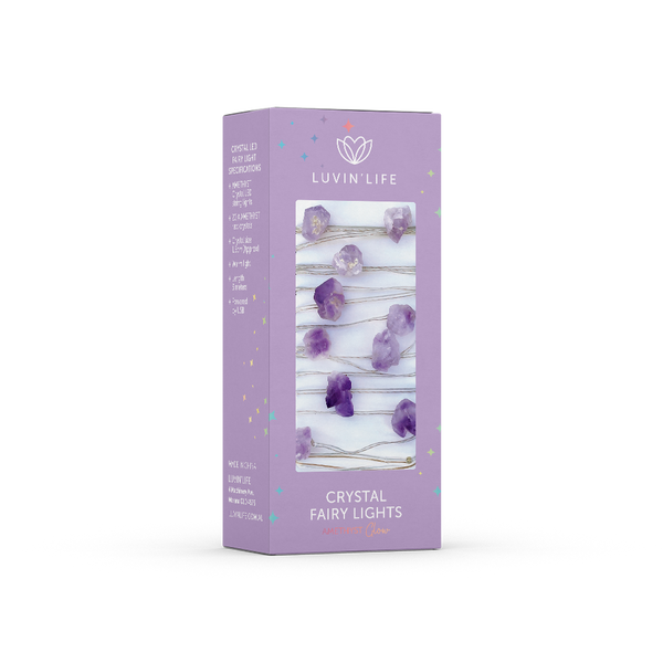 Crystal Fairy Lights - Amethyst