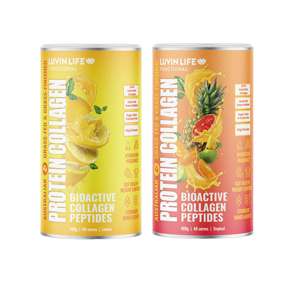 Australian Sourced Bioactive Collagen Peptides - Tropical & Zesty Lemon Combo Pack