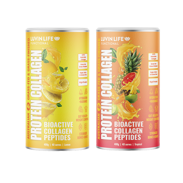 Australian Sourced Bioactive Collagen Peptides - Tropical & Zesty Lemon Combo Pack