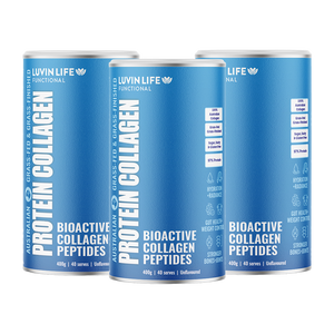 Luvin Life Australian Collagen Peptides - Unflavoured 400g (3 pack)