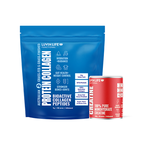 Australian Collagen 1kg + Creatine  Monohydrate Bundle