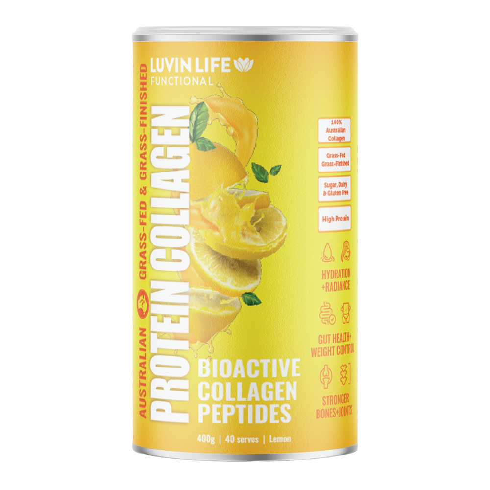 Luvin Life Australian Collagen Peptides - Lemon 400g