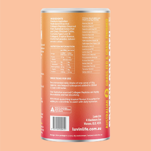 Luvin Life Australian Collagen Peptides - Tropical 400g