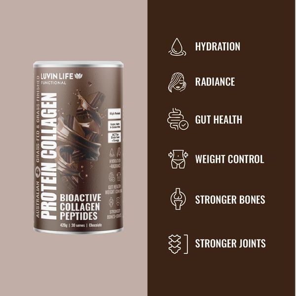 Luvin Life Australian Collagen Peptides - Chocolate 420g