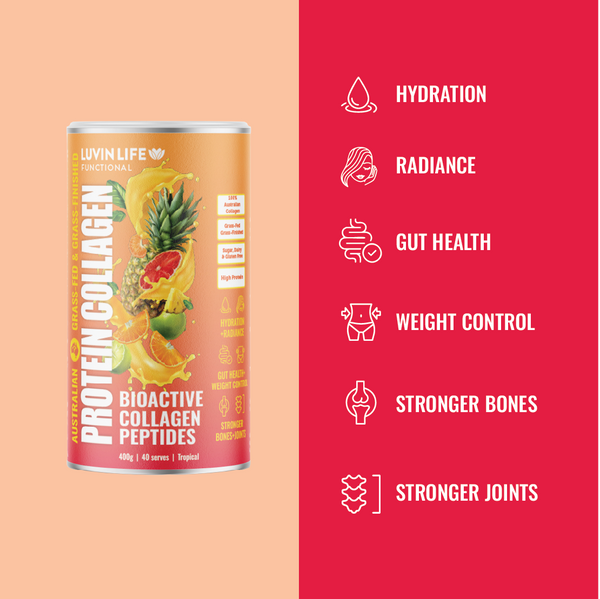 Luvin Life Australian Collagen Peptides - Tropical 400g