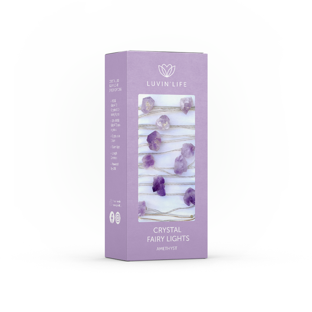 Crystal Fairy Lights - Amethyst