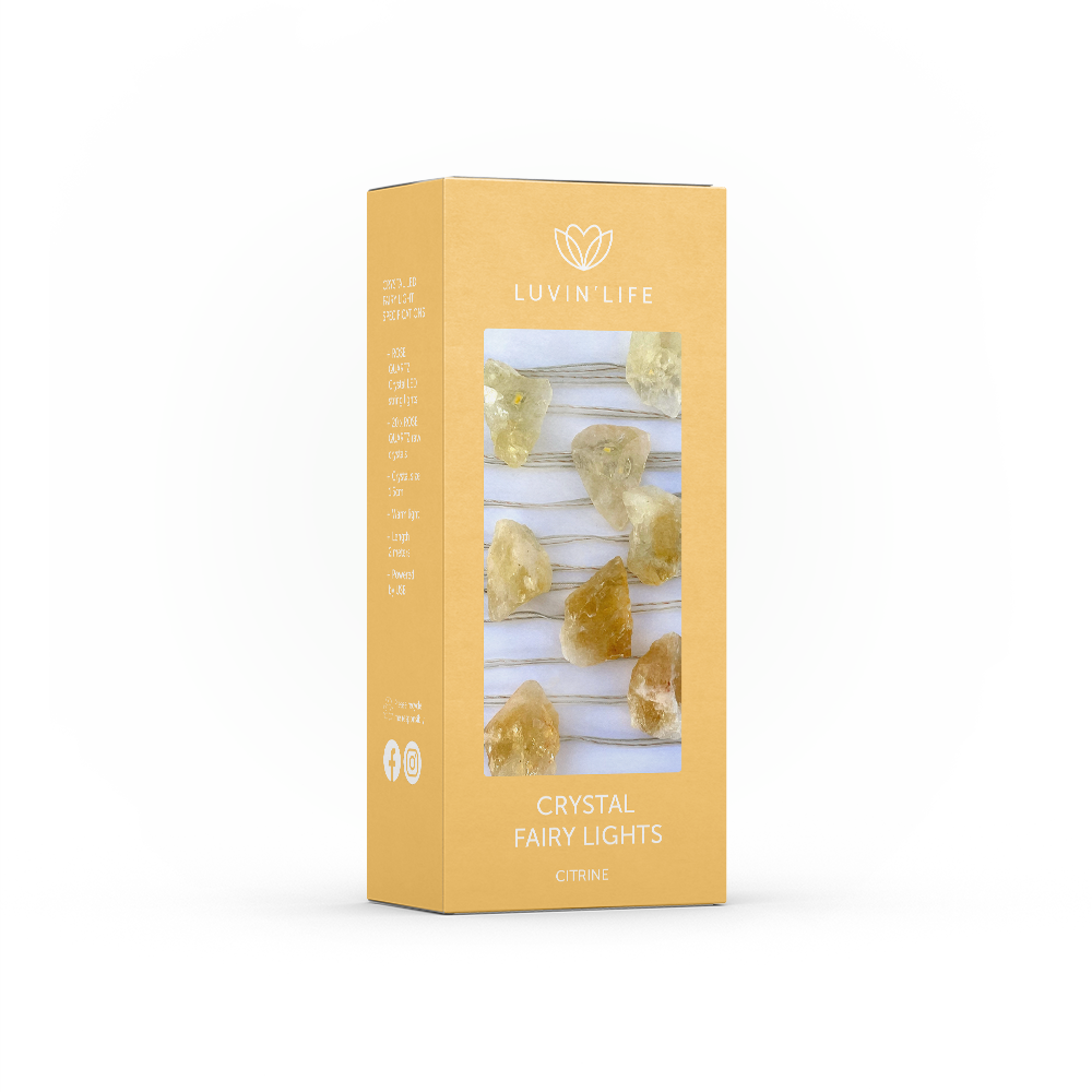 Crystal Fairy Lights - Citrine