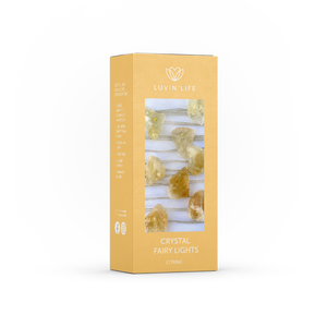 Crystal Fairy Lights - Citrine