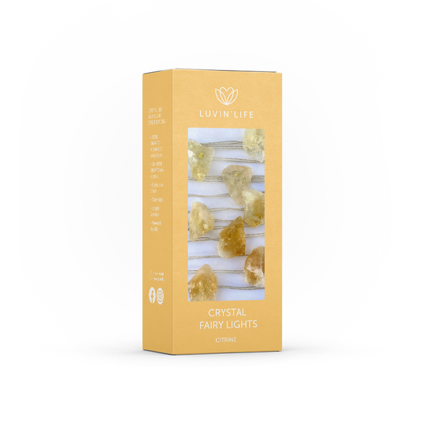 Crystal Fairy Lights - Citrine