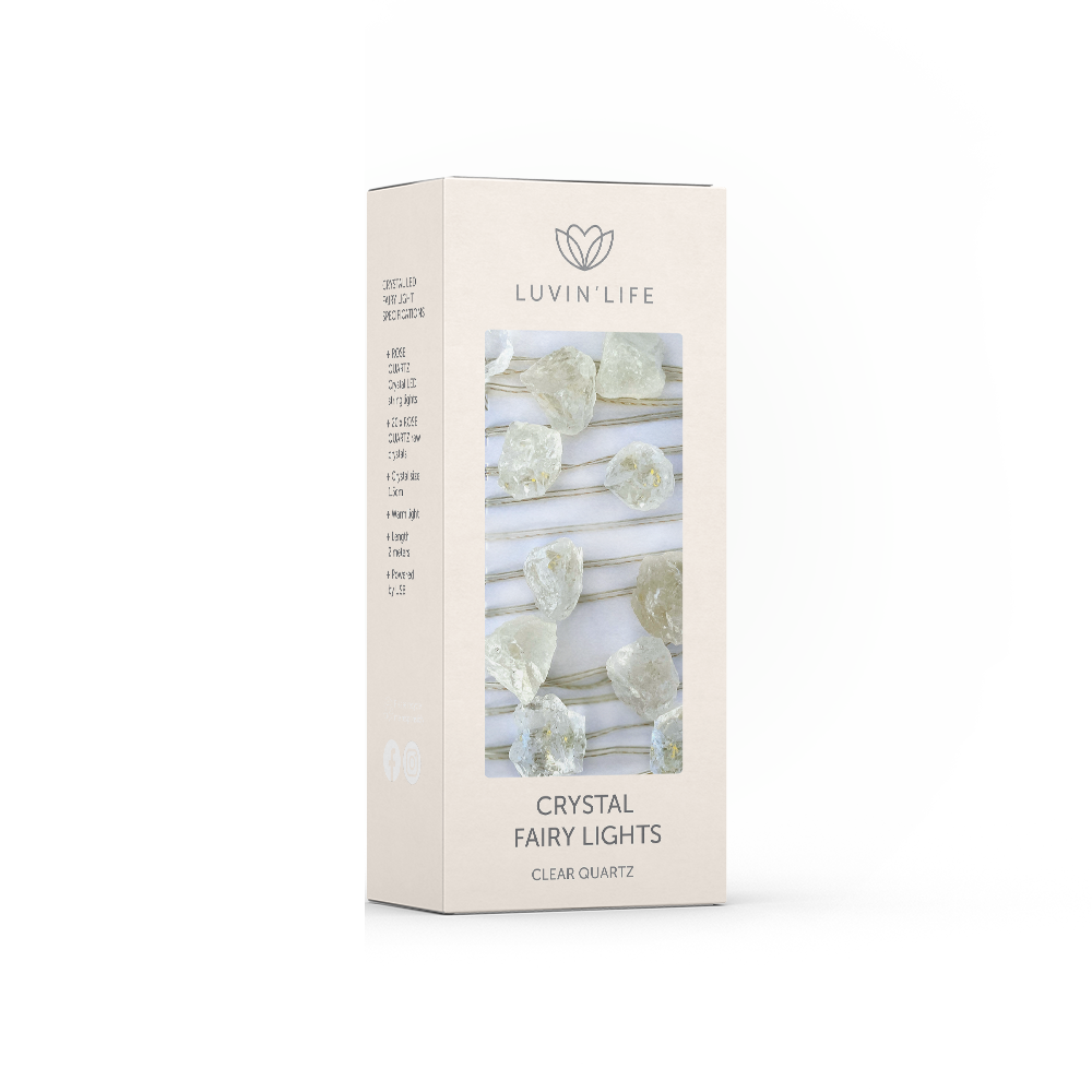 Crystal Fairy Lights - Clear Quartz