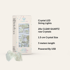 Crystal Fairy Lights - Clear Quartz