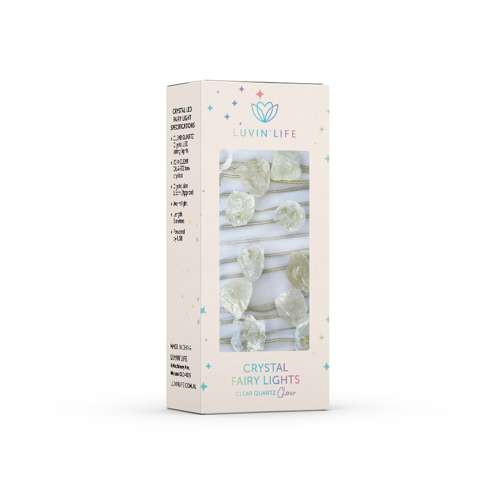 Crystal Fairy Lights - Clear Quartz