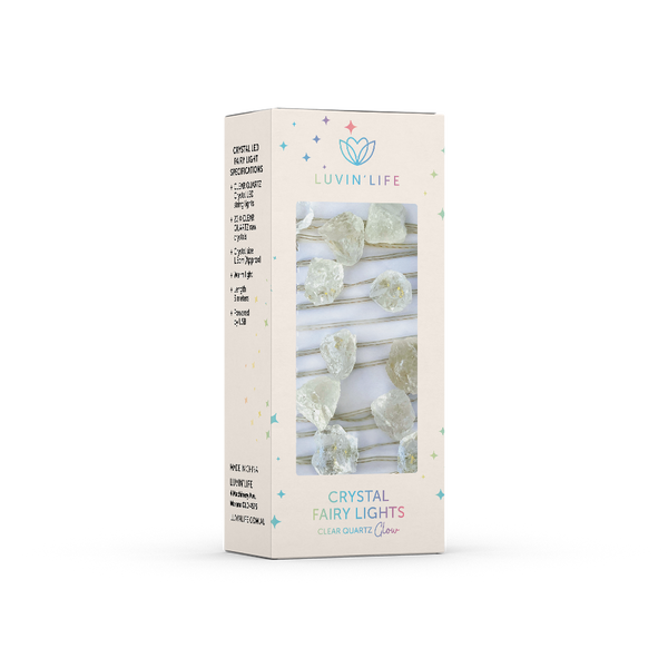 Crystal Fairy Lights - Clear Quartz