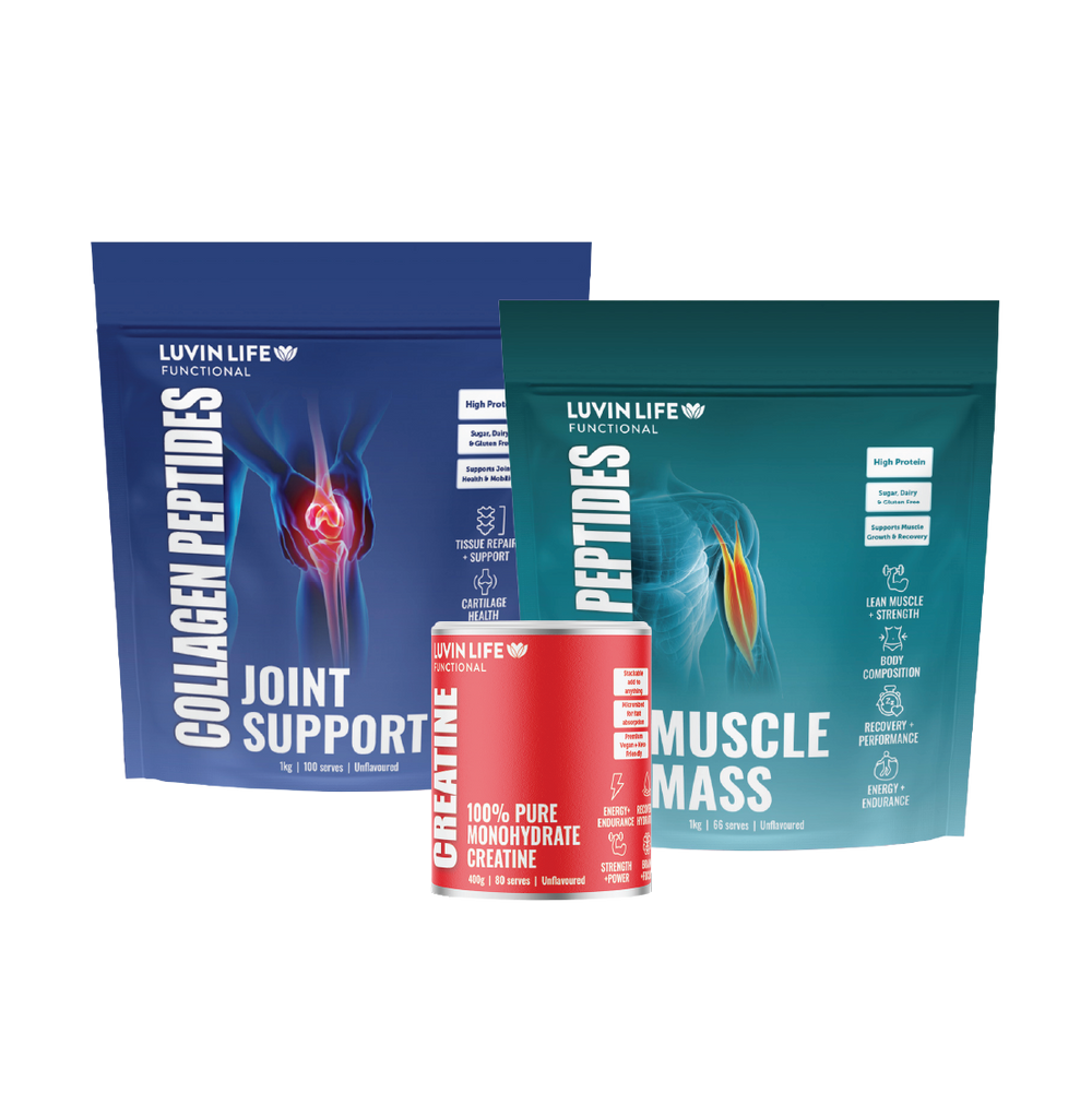 Joint Support + Muscle Mass + Creatine Monohydrate Bundle