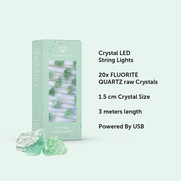 Crystal Fairy Lights - Fluorite
