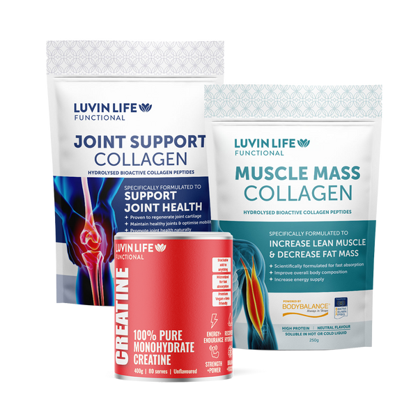 Joint Support + Muscle Mass + Creatine Monohydrate Bundle