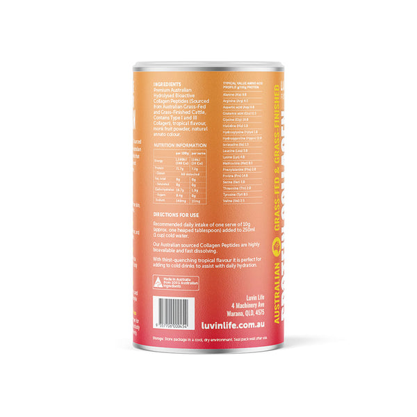 Australian Sourced Bioactive Collagen Peptides - Tropical & Zesty Lemon Combo Pack