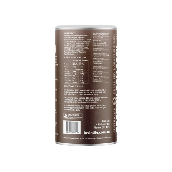 Luvin Life Australian Collagen Peptides - Chocolate 420g
