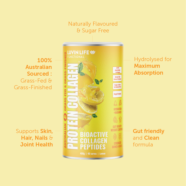 Australian Bioactive Collagen Peptides - Lemon 400g