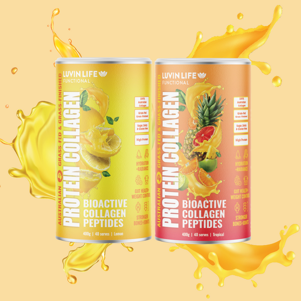Australian Sourced Bioactive Collagen Peptides - Tropical & Zesty Lemon Combo Pack