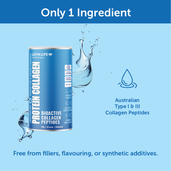 Luvin Life Australian Collagen Peptides - Unflavoured 400g
