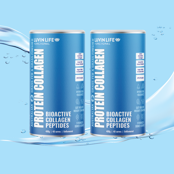 Luvin Life Australian Collagen Peptides - Unflavoured 400g (2 pack)