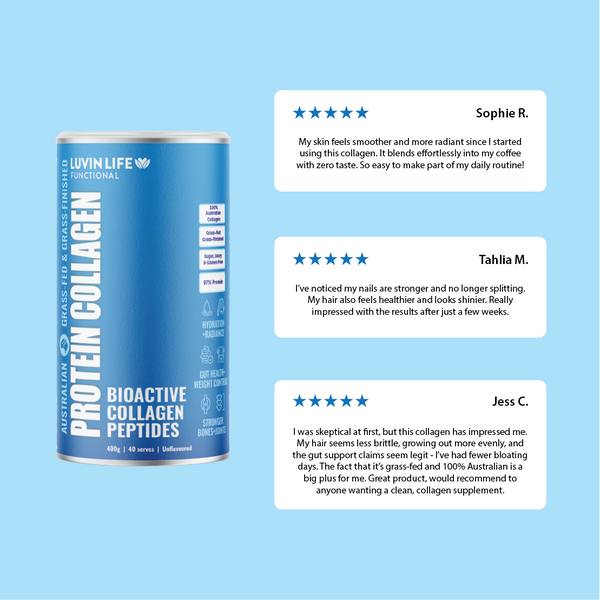 Luvin Life Australian Collagen Peptides - Unflavoured 400g