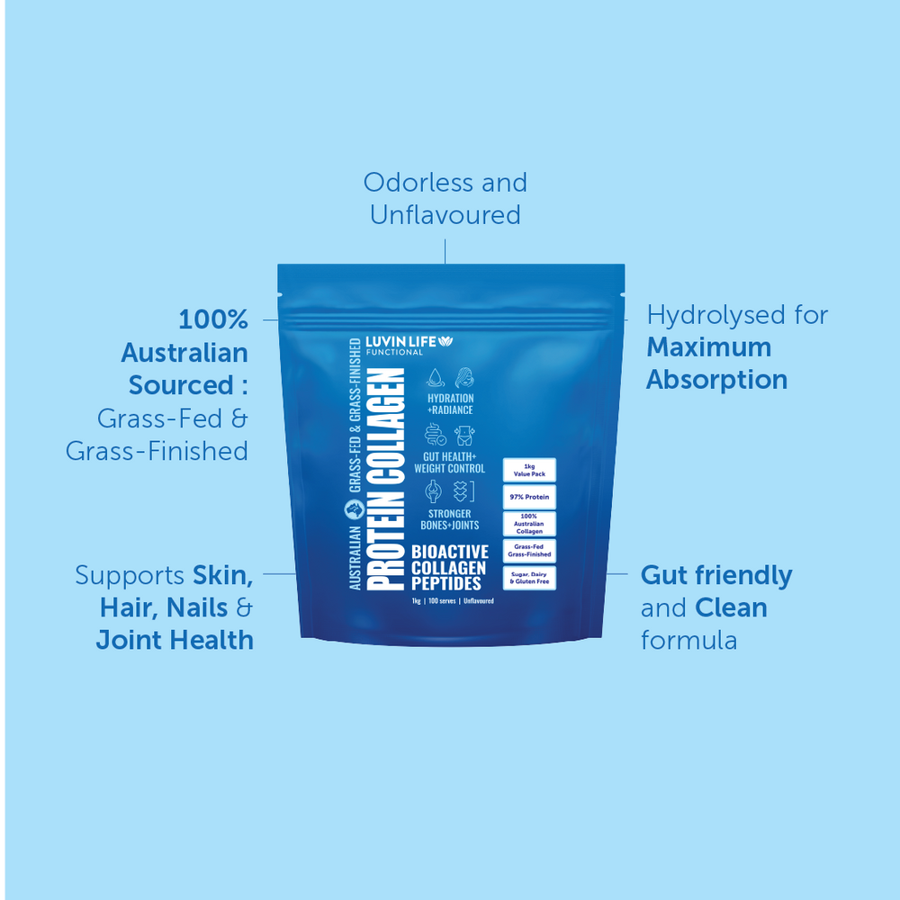 Australian Collagen 1kg + Creatine  Monohydrate Bundle