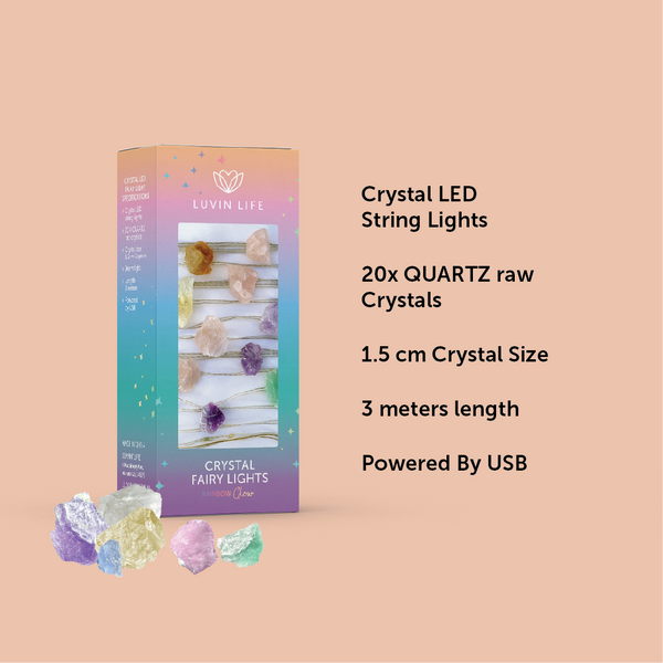 Crystal Fairy Lights - Rainbow Glow (New)
