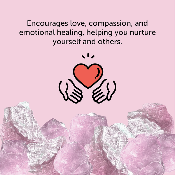 Crystal Fairy Lights - Rose Quartz