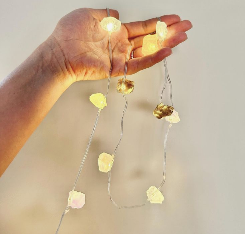 Crystal Fairy Lights - Citrine