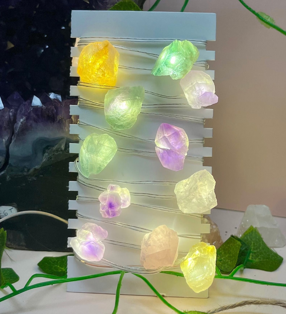 Crystal Fairy Lights - Fluorite