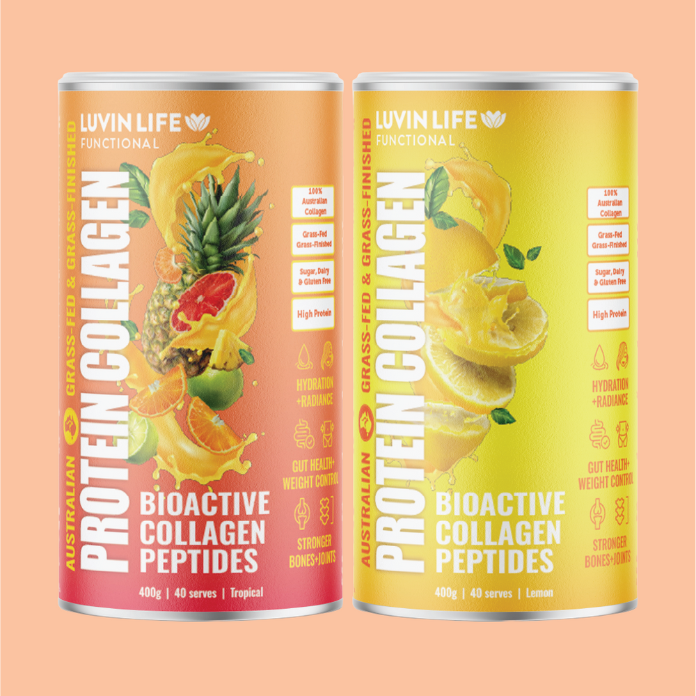 Australian Sourced Bioactive Collagen Peptides - Tropical & Zesty Lemon Combo Pack