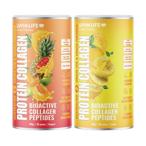 Australian Sourced Bioactive Collagen Peptides - Tropical & Zesty Lemon Combo Pack