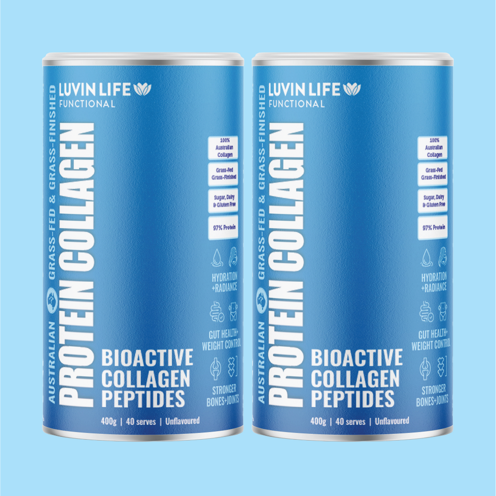 Luvin Life Australian Collagen Peptides - Unflavoured 400g (2 pack)