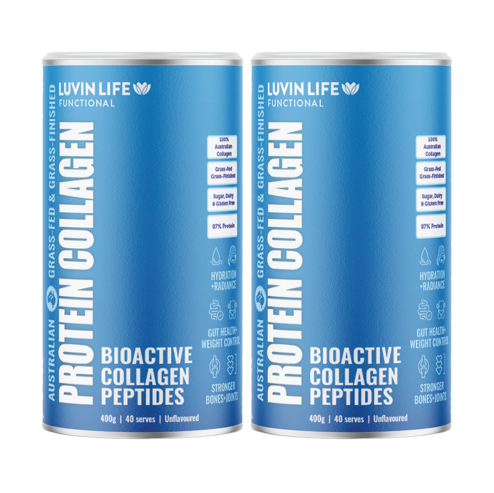 Luvin Life Australian Collagen Peptides - Unflavoured 400g (2 pack)
